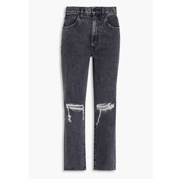 SLVRLAKE Beatnik Distressed High-Rise Jeans Sz 27 $317 - Picture 1 of 7